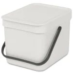 Brabantia Sort & Go Κάδος Απορριμμάτων Πλαστικός Light Grey 6lt 213267