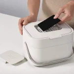 Compact Κάδος Απορριμμάτων από Ανοξείδωτο Ατσάλι Γκρι 4lt 30015 - Image 3