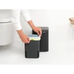 Brabantia Κάδος Απορριμμάτων Πλαστικός Μαύρος 4lt 22 24 81 - Image 7