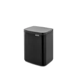 Brabantia Bo Κάδος Απορριμμάτων Πλαστικός Μαύρος 7lt 22 29 00