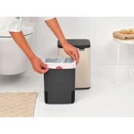 Brabantia Κάδος Απορριμμάτων Πλαστικός Μπεζ 7lt 23 41 01 - Image 3