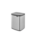 Brabantia Κάδος Απορριμμάτων από Ανοξείδωτο Ατσάλι Γκρι 7lt 22 29 62 - Image 2