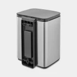 Brabantia Κάδος Απορριμμάτων από Ανοξείδωτο Ατσάλι Γκρι 7lt 22 29 62 - Image 5