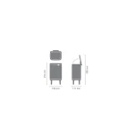 Brabantia Κάδος Απορριμμάτων Πλαστικός Λευκός 4lt 22 70 42 - Image 2