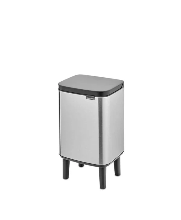 Brabantia Bo Small Hi Κάδος Απορριμμάτων Πλαστικός Ασημί 4lt 22 71 03