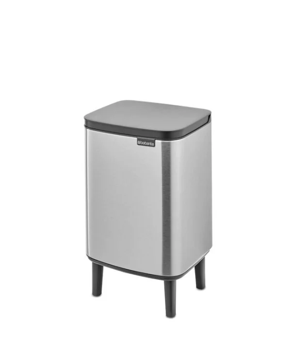 Brabantia Bo Small Hi Κάδος Απορριμμάτων Πλαστικός Ασημί 7lt 22 71 89
