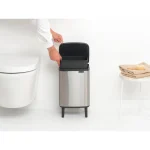 Brabantia Bo Small Hi Κάδος Απορριμμάτων Πλαστικός Ασημί 7lt 22 71 89 - Image 5