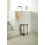 Brabantia Bo Small Hi Κάδος Απορριμμάτων Πλαστικός Ασημί 7lt 22 71 89 - Image 8