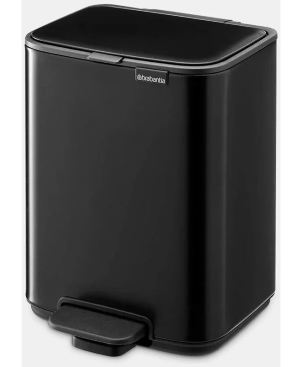 Brabantia Κάδος Απορριμμάτων Πλαστικός με Πεντάλ Μαύρος 4lt 237805