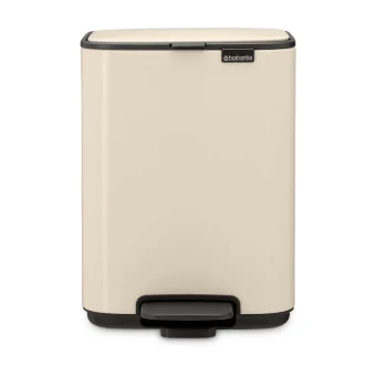Brabantia Κάδος Απορριμμάτων Πλαστικός με Πεντάλ Μπεζ 4lt 237829