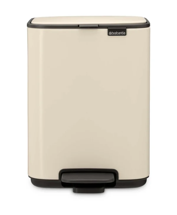 Brabantia Κάδος Απορριμμάτων Πλαστικός με Πεντάλ Μπεζ 4lt 237829