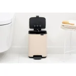 Brabantia Κάδος Απορριμμάτων Πλαστικός με Πεντάλ Μπεζ 4lt 237829 - Image 8