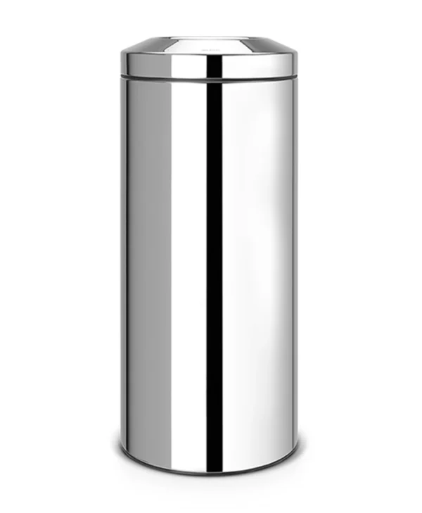 Brabantia Flame Guard Κάδος Απορριμμάτων από Ανοξείδωτο Ατσάλι Brilliant Steel 30lt 28 75 27