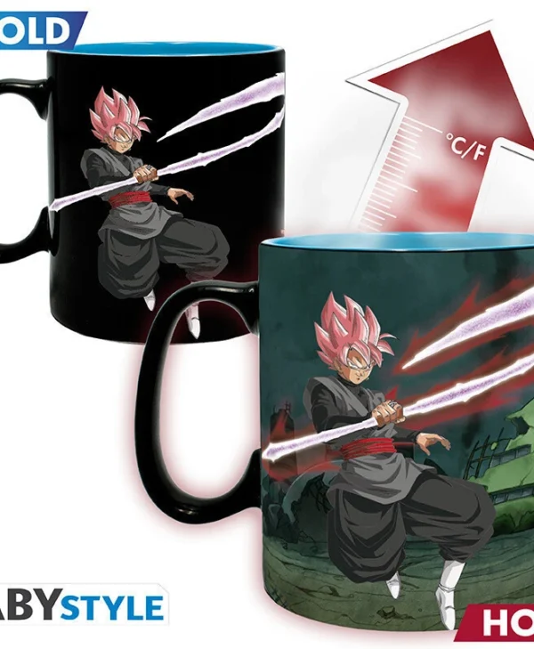 Abysse Dragon Ball Heat Change Κούπα Κεραμική Μαύρη 460ml ABYMUGA449
