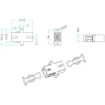 EFB Coupler SC Simplex Adapter Adapter Οπτικών Ινών 1τμχ 53302.31 - Image 3
