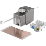 Efb Keystone Module Cat6a Stp Shortbody Metal Port Cover E-20093 - Image 3