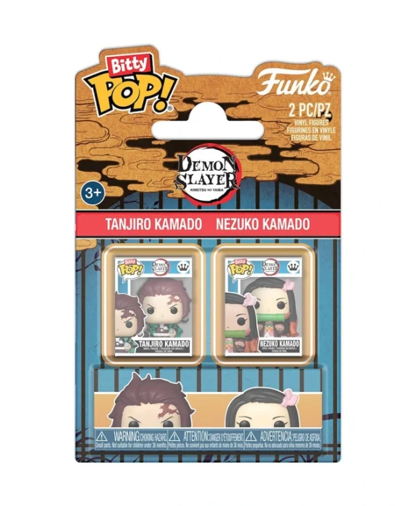 Funko Bitty Pop! Demon Slayer - Tanjiro Kamado & Nezuko Kamado 93996