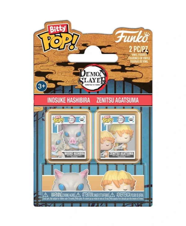 Funko Bitty Pop! Demon Slayer - Inosuke Hashibira & Zenitsu Agatsuma 93997
