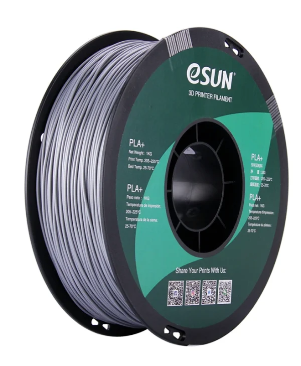 Esun PLA+ 3D Printer Filament 1.75mm Ασημί 1kg 1τμχ (Spool) PLA+P175S1