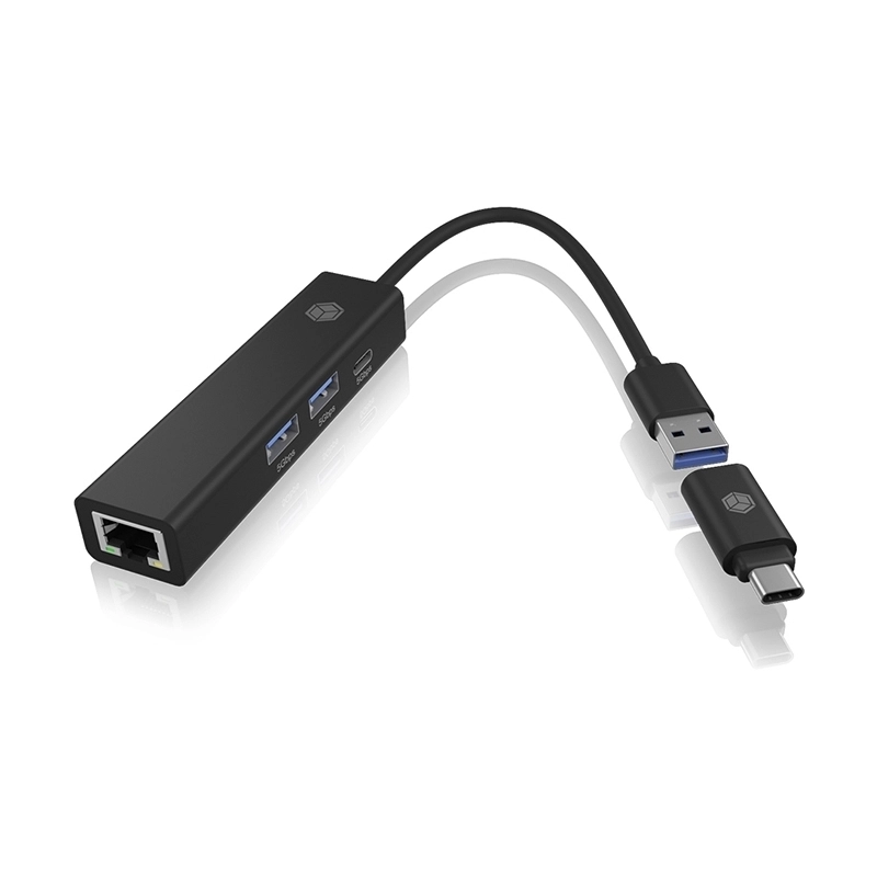 1 Icy Box Hub 3 Θυρών USB 3.2 με σύνδεση USB-A / USB-C 61008 - Image 1