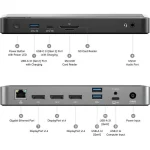 Alogic MX3 USB-C Docking Station με DisplayPort 4K PD Ethernet και σύνδεση 3 Οθονών Γκρι 314112 - Image 5