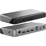 Alogic MX3 USB-C Docking Station με DisplayPort 4K PD Ethernet και σύνδεση 3 Οθονών Γκρι 314112 - Image 9