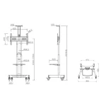 Multibrackets M Public Floorstand Basic Δαπέδου έως 60" και 7428 - Image 6