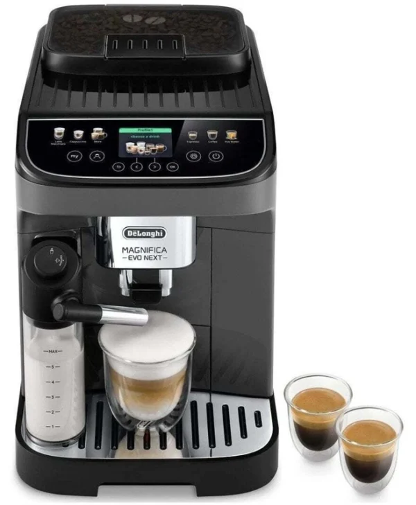 De'Longhi Magnifica Evo Next Αυτόματη Μηχανή Espresso 1450W Πίεσης 15bar για Cappuccino Μαύρη ECAM310.60.GB