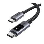 Ugreen LED USB 2.0 Cable USB-C male - USB-C 100W PD Μαύρο 2m 35512 - Image 2