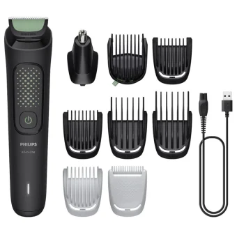 Philips Multigroom Series 3000 Σετ Επαναφορτιζόμενης Κουρευτικής Μηχανής Μαύρο MG3946/15