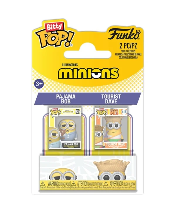 Funko Bitty Pop! Minions - Pajama Bob & Tourist Dave 94223