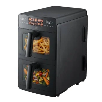 Promis Air Fryer με Διπλό Αποσπώμενο Κάδο 10lt Μαύρο FRP1560