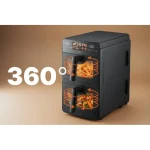 Promis Air Fryer με Διπλό Αποσπώμενο Κάδο 10lt Μαύρο FRP1560 - Image 2