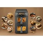 Promis Air Fryer με Διπλό Αποσπώμενο Κάδο 10lt Μαύρο FRP1560 - Image 6