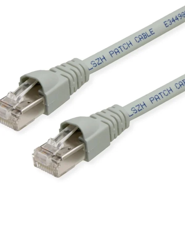 Telegärtner S/FTP Cat.6a (Gigabit) Καλώδιο Δικτύου Ethernet 1m Γκρι 100007973