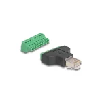 Delock Προσαρμογέας Rj45 Φίς > Κλέμα 8-pin 2-τεμ 3,81 Mm Mpn 66471