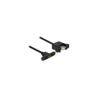 DeLock Regular USB 2.0 to micro USB Cable Μαύρο 1m 85110 1τμχ
