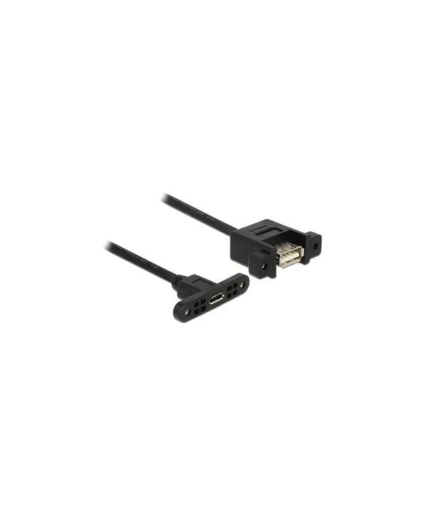 DeLock Regular USB 2.0 to micro USB Cable Μαύρο 1m 85110 1τμχ