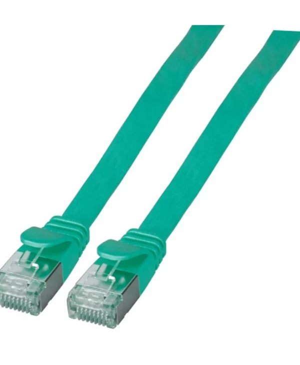 EFB Flat U/FTP (STP) Cat.6a (Gigabit) Καλώδιο Δικτύου Ethernet 0.5m Πράσινο K5545GN.0,5