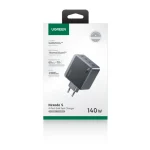 Ugreen Φορτιστής Χωρίς Καλώδιο GaN με Θύρα USB-A και 3 Θύρες USB-C 140W Power Delivery Γκρι (X570) 45575 - Image 3