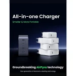 Ugreen Φορτιστής Χωρίς Καλώδιο GaN με Θύρα USB-A και 3 Θύρες USB-C 140W Power Delivery Γκρι (X570) 45575 - Image 6
