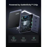 Ugreen Φορτιστής Χωρίς Καλώδιο GaN με Θύρα USB-A και 3 Θύρες USB-C 140W Power Delivery Γκρι (X570) 45575 - Image 7
