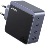 Ugreen Φορτιστής Χωρίς Καλώδιο GaN με Θύρα USB-A και 3 Θύρες USB-C 140W Power Delivery Γκρι (X570) 45575 - Image 9