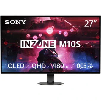 Sony Inzone M10S OLED HDR Gaming Monitor 26.5" QHD 2560x1440 480Hz με Χρόνο Απόκρισης 0.03ms GTG SDM27Q10SB.CEI
