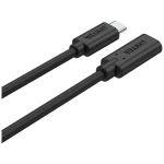 Unitek USB 3.2 Cable USB-C male - USB-C female 100W PD Μαύρο 0.5m C14086BK - Image 2