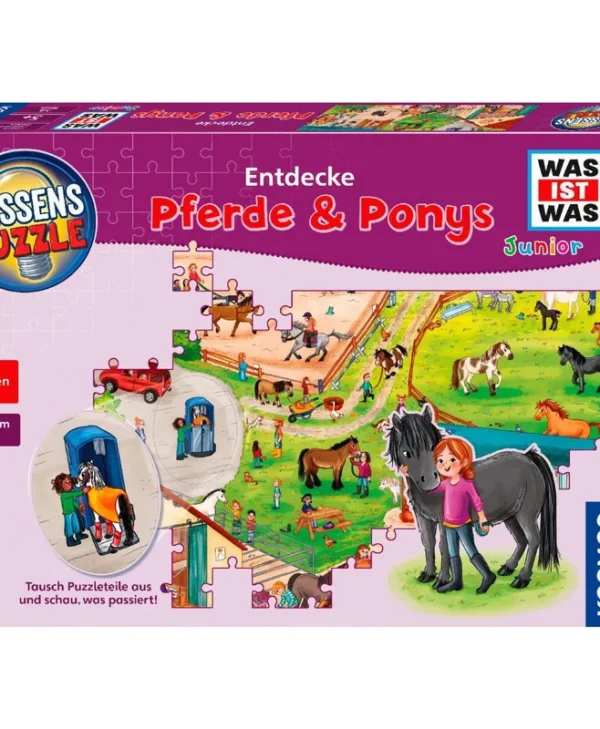 Kosmos Knowledge Puzzle What Is What Junior Discover Pony Farm 54 Pieces 683672