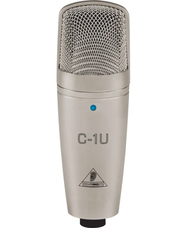 Behringer C-1U Πυκνωτικό Μικρόφωνο USB Shock Mounted για Φωνητικά σε Ασημί Χρώμα 27000166