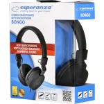 Esperanza Bongo EH212 Ενσύρματα On Ear Ακουστικά Μαύρα EH212K - Image 8