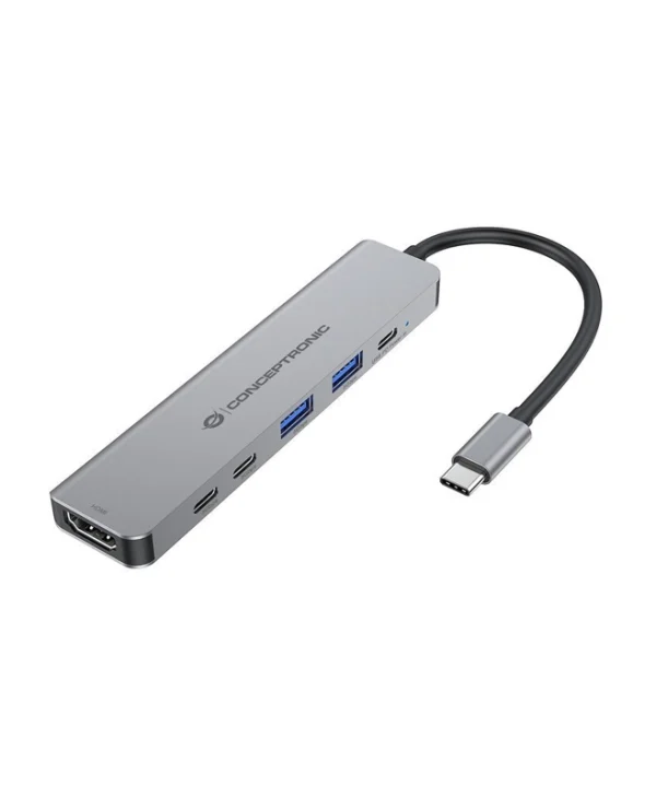 Conceptronic USB-C Docking Station με HDMI 4K PD Γκρι (DONN33G)