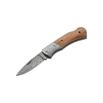 Boker Magnum Damascus Mistress Σουγιάς Καφέ σε Θήκη 01MB171DAM